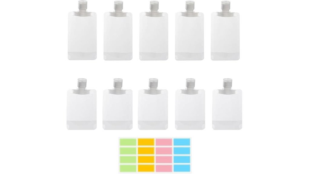 Best Leakproof Zip Pouches For Gels (Airport Liquids Backup) 2 leak proof tsa travel pouches