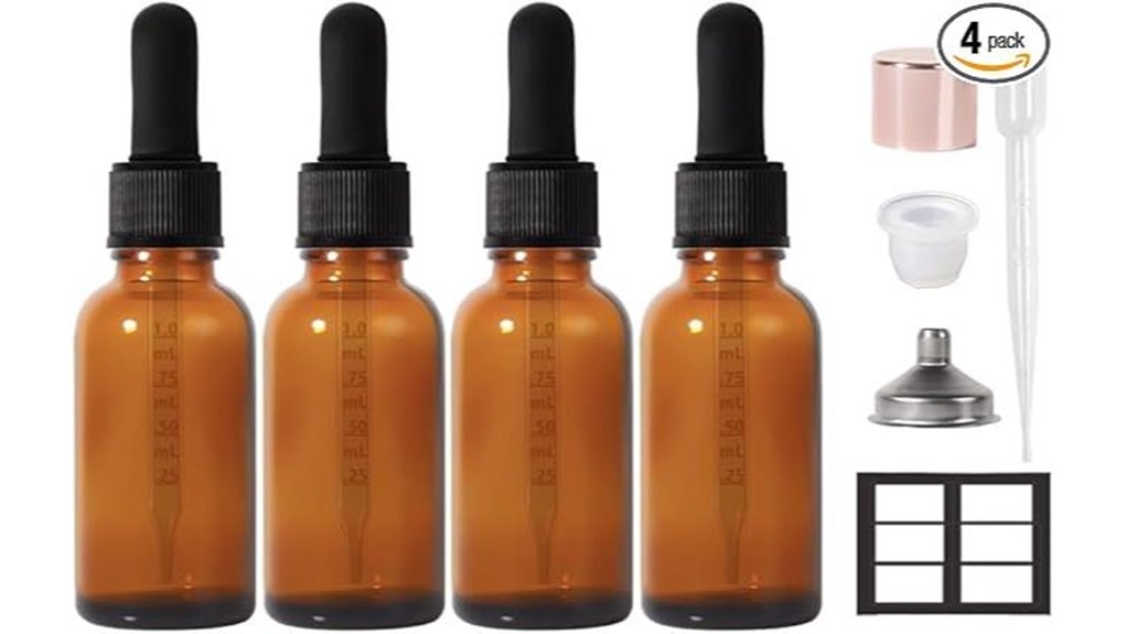 leakproof 1oz glass dropper