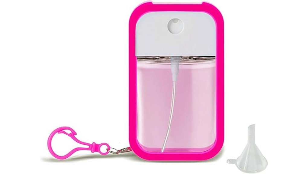 Must-Have Refillable Sanitizer Spray Bottles for On-the-Go 12 leakproof 1oz sanitizer keychain