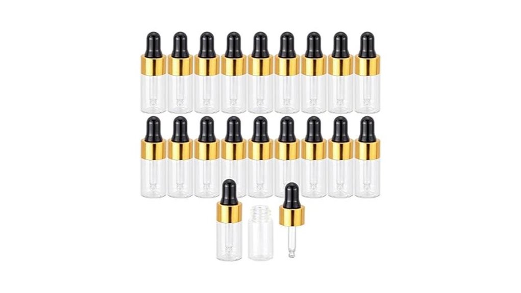 leakproof 3ml mini glass
