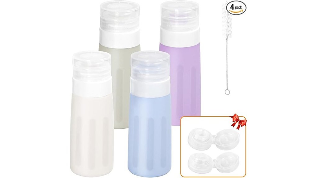 leakproof 3oz silicone containers