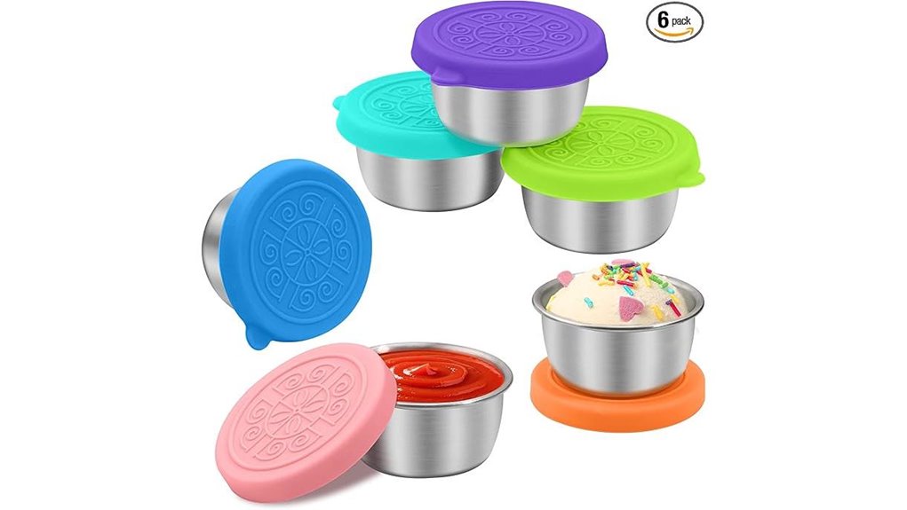 Leakproof Condiment Containers: Top Defense for Travel Lunch 1 leakproof 6 pack 1 6oz containers