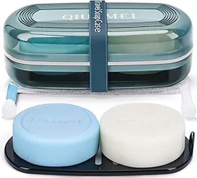 Shampoo Bar Cases (No Mushy Soap) Keep Your Sink Spotless 11 leakproof drainage soap holder