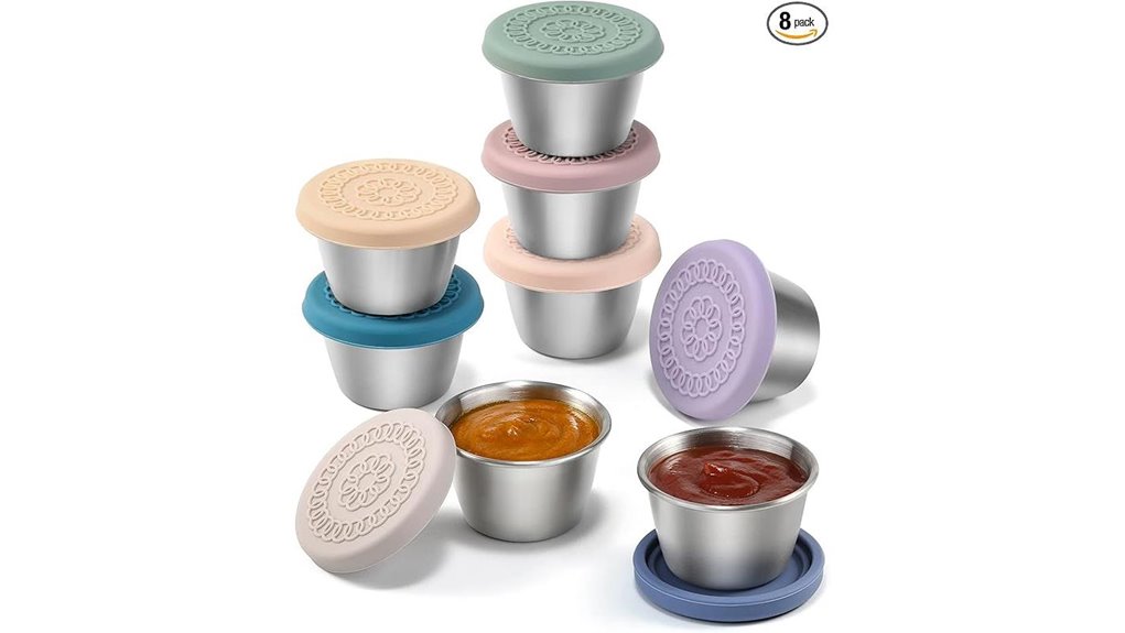 Leakproof Condiment Containers: Top Defense for Travel Lunch 2 leakproof eight pack salad cups