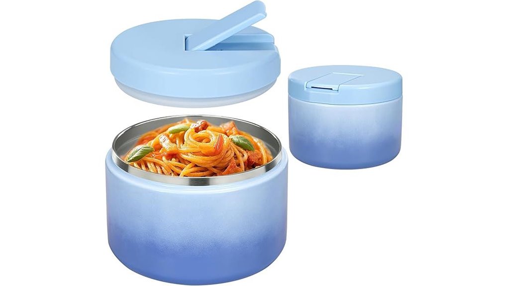 Top Vacuum-Insulated Mini Food Containers for On-the-Go Meal 5 leakproof insulated 12oz soup
