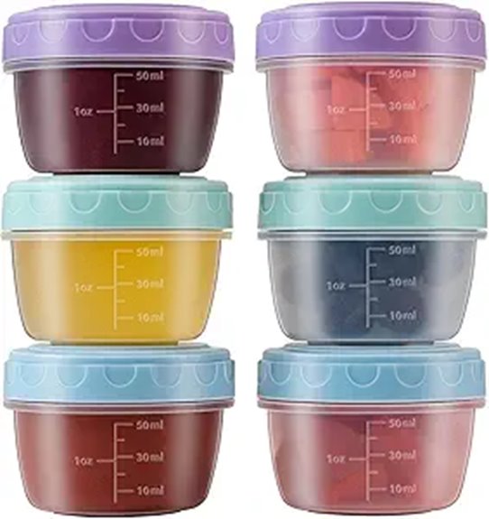 Leakproof Condiment Containers: Top Defense for Travel Lunch 6 leakproof mini salad containers