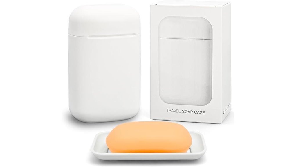 Travel Soap Containers With Removable Drip Trays Keep Clean 3 leakproof minimalist travel soap tray