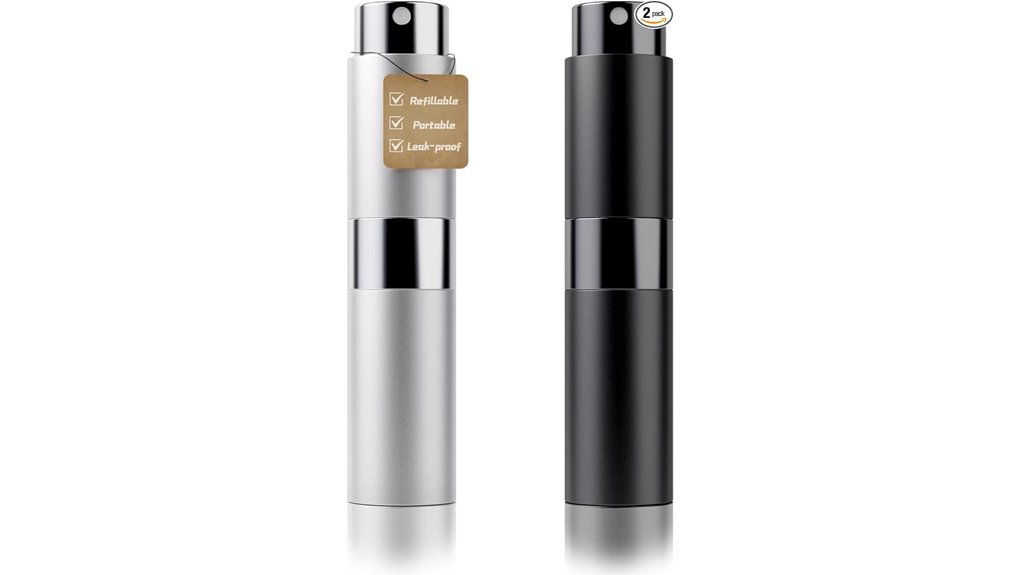 Leakproof Travel Atomizers for Perfume & Cologne That Stick 6 leakproof refillable 8ml atomizer