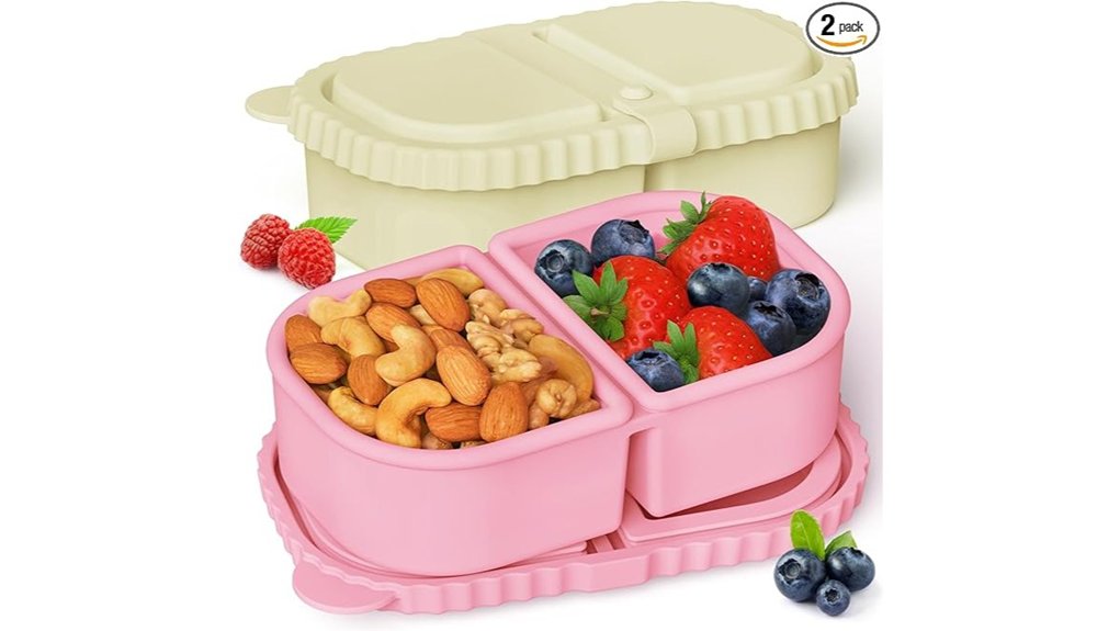 leakproof silicone snack containers