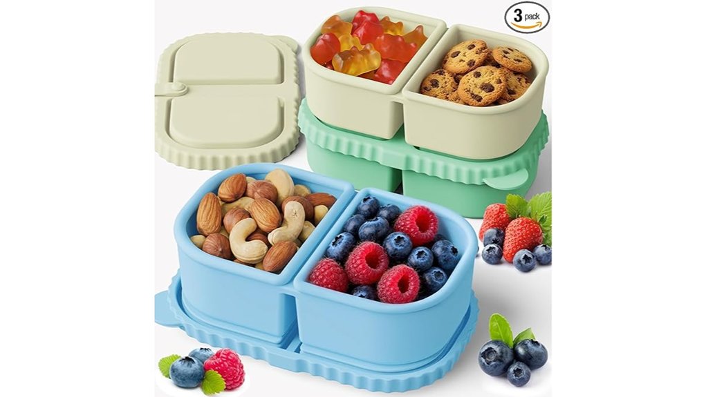 leakproof silicone snack containers