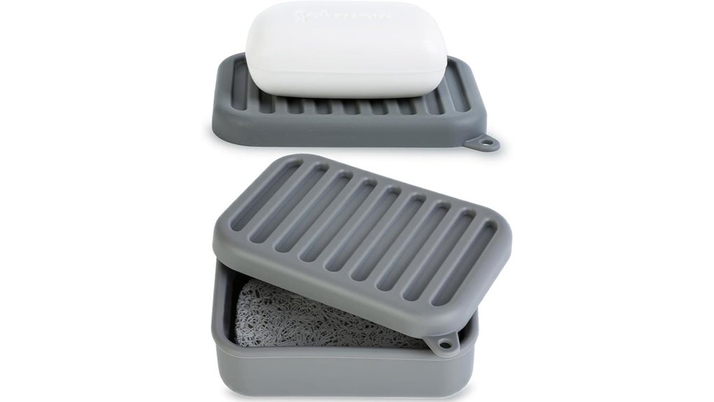leakproof silicone soap holder