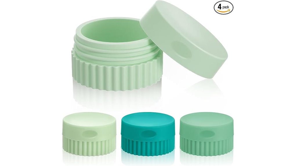 leakproof silicone travelcontainers withlids