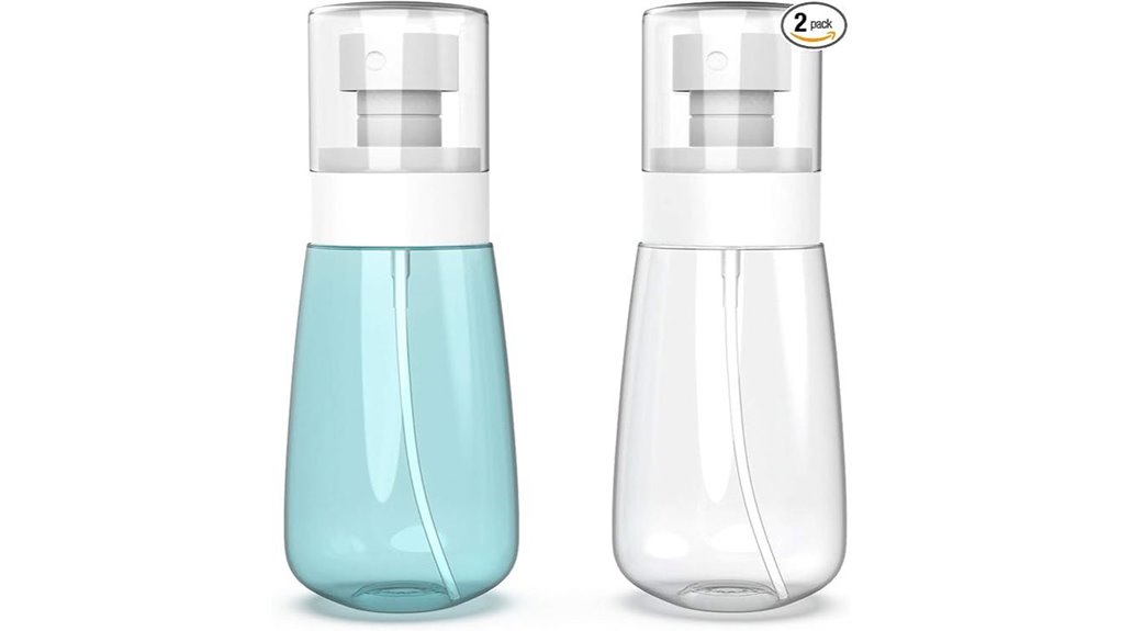 Mini Mist Sprayers for Travel Skincare with Fine Atomization 1 leakproof travel 2oz spray