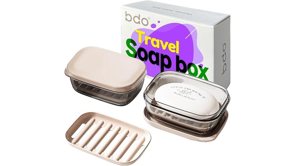 Soap Cases for Bars With Drying Trays That Keep Soap Fresh 6 leakproof travel soap drain