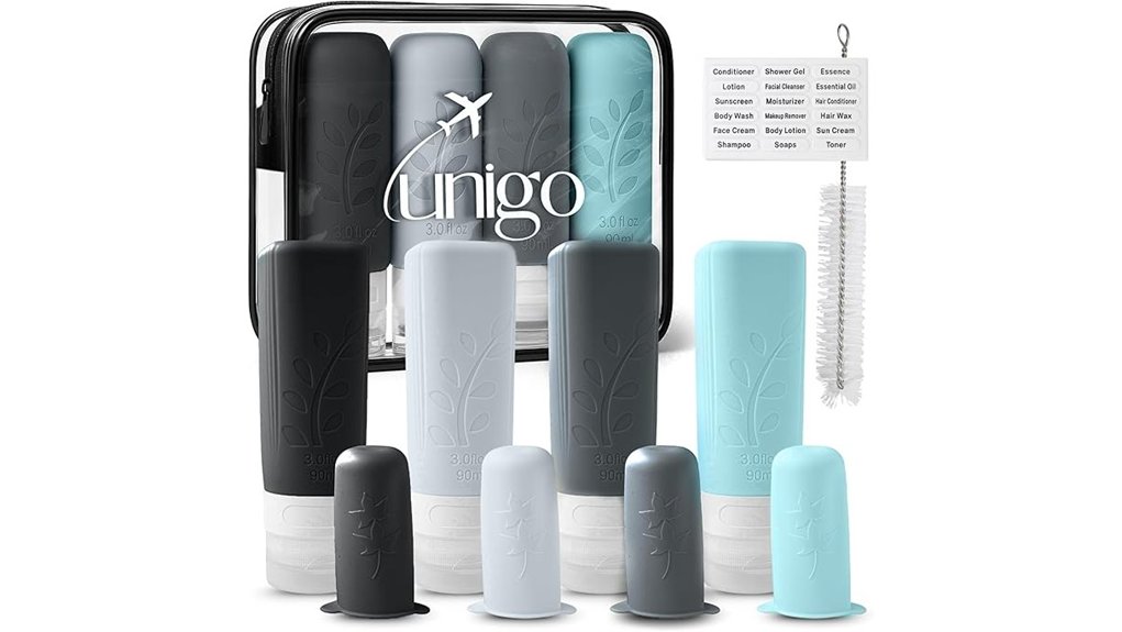 Leak-Proof Refillable Travel Bottles: Cap Design Don’t Leak 14 leakproof tsa travel bottles