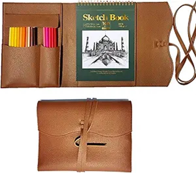 Must-Have Sketchbooks for Traveling Artists 12 leather sketchbook 5 5x8 5 holder