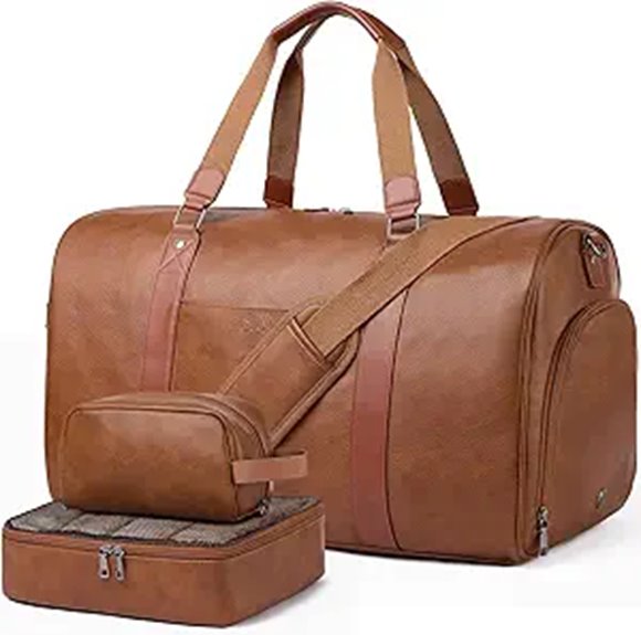Top Leather Duffle Bags Worth a Trip 4 leather three compartment duffle bag