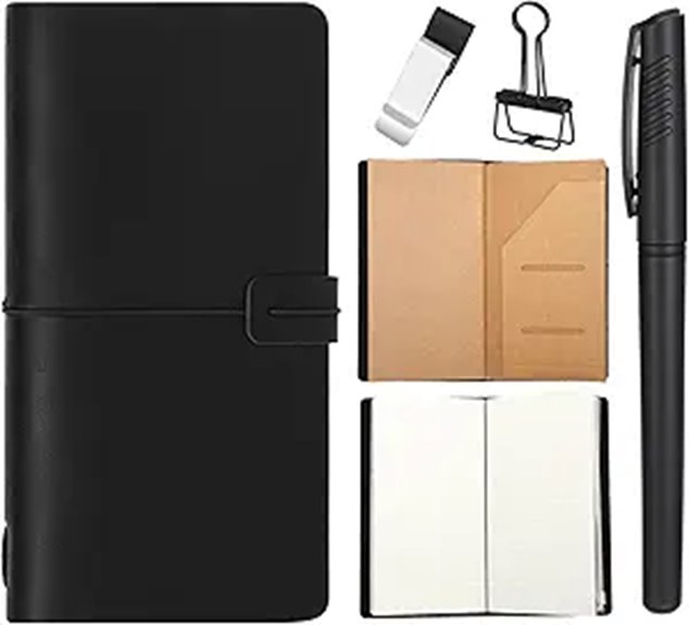 Must-Have Travel Journals With Hard Covers (Bag-Proof) 5 leather travel journal inserts