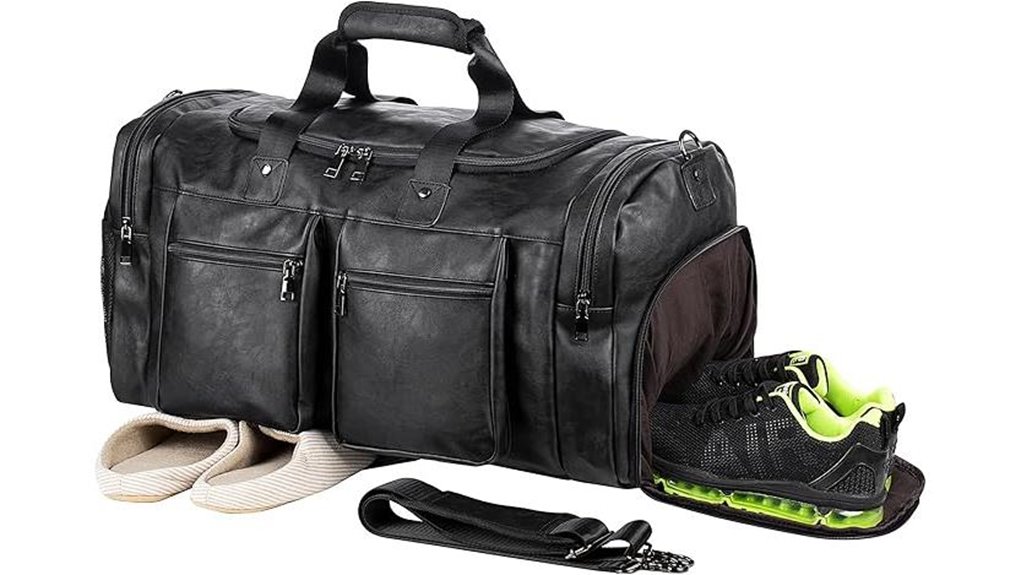 Top Leather Duffle Bags Worth a Trip 12 leather weekender bag shoe pouch