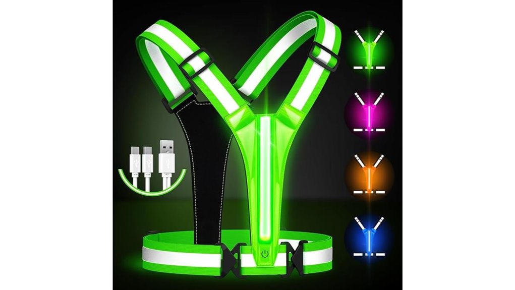 Reflective Vests for Travel Walking at Night That Pack‑Flat 1 led reflective vest 11hrs