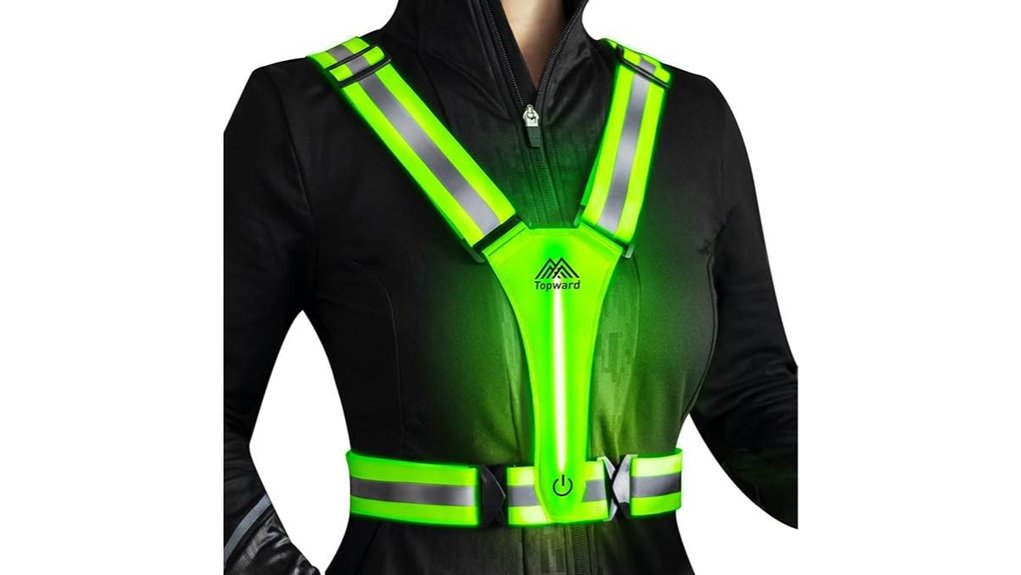 led reflective walking vest