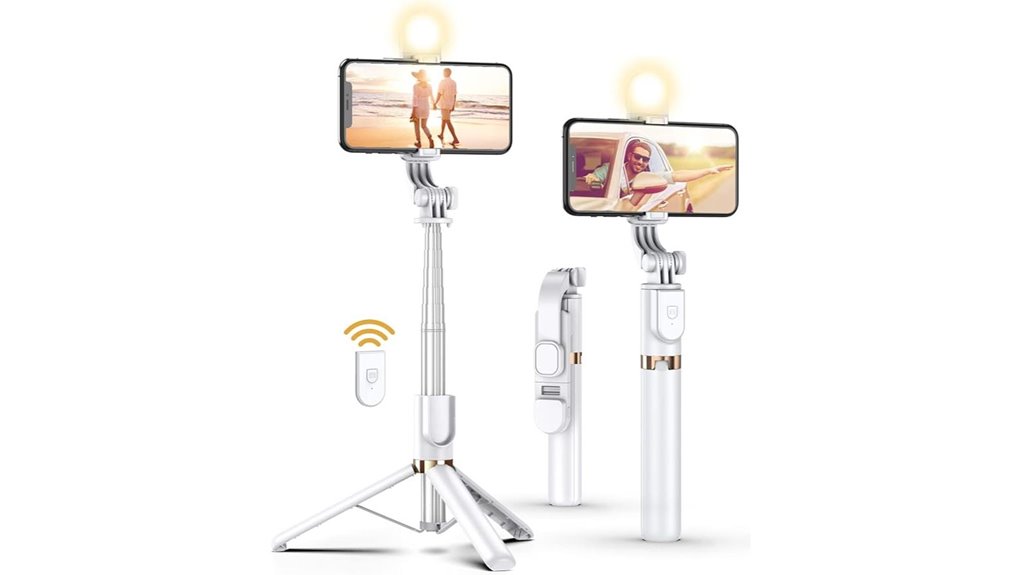 Best Compact Phone Tripods for Stable, Lightweight City Nights 1 led remote selfie tripod