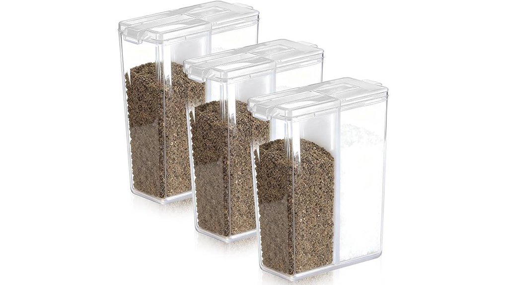 Top Mini salt/pepper shaker (sealed) That Keeps Seasoning Fresh 8 lemonroad mini travel shakers
