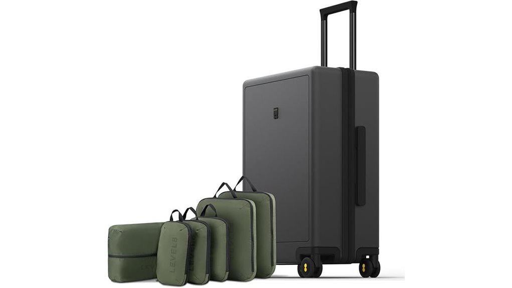 Best Checked Luggage With Modular Interior Cube Systems (Organized Packing) 7 level8 luminous 24 inch cubes