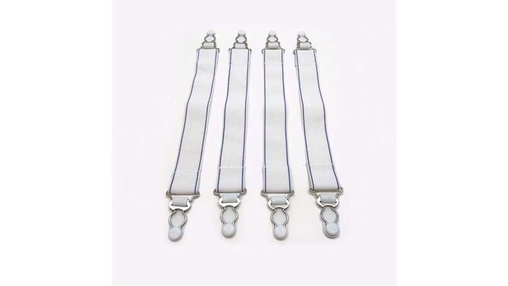 Best Travel Sheet Straps That Keep Bedding in Place 3 levinsohn bed sheet 4 pack