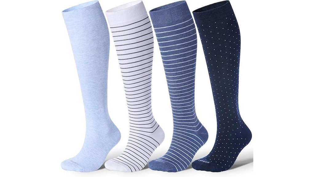 Top Compression Socks (Graduated 20-30 mmHg) for Long Journeys 10 levsox knee high compression socks