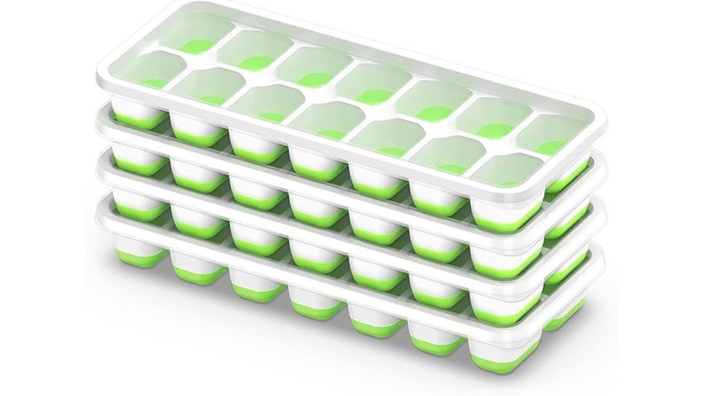 lidded four pack stackable trays