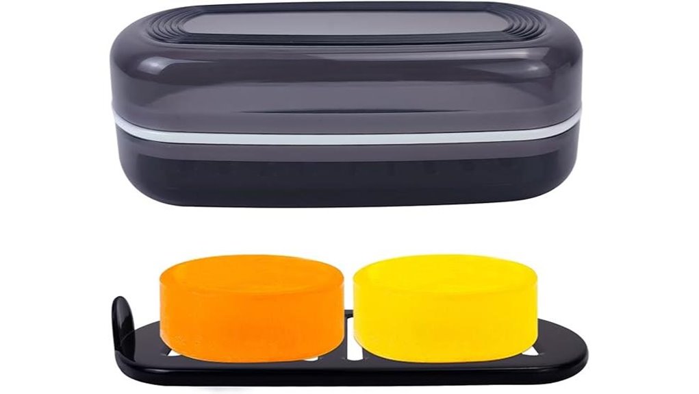 lidded travel soap holder