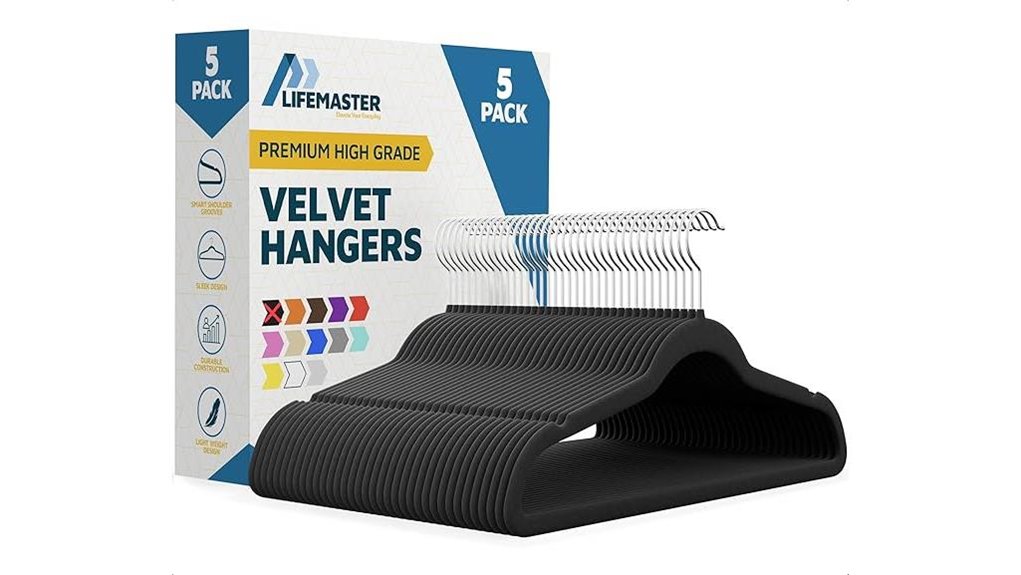 Best Travel Hangers for Heavy Winter Coats (Won’t Snap) 12 lifemaster velvet 10lb pack