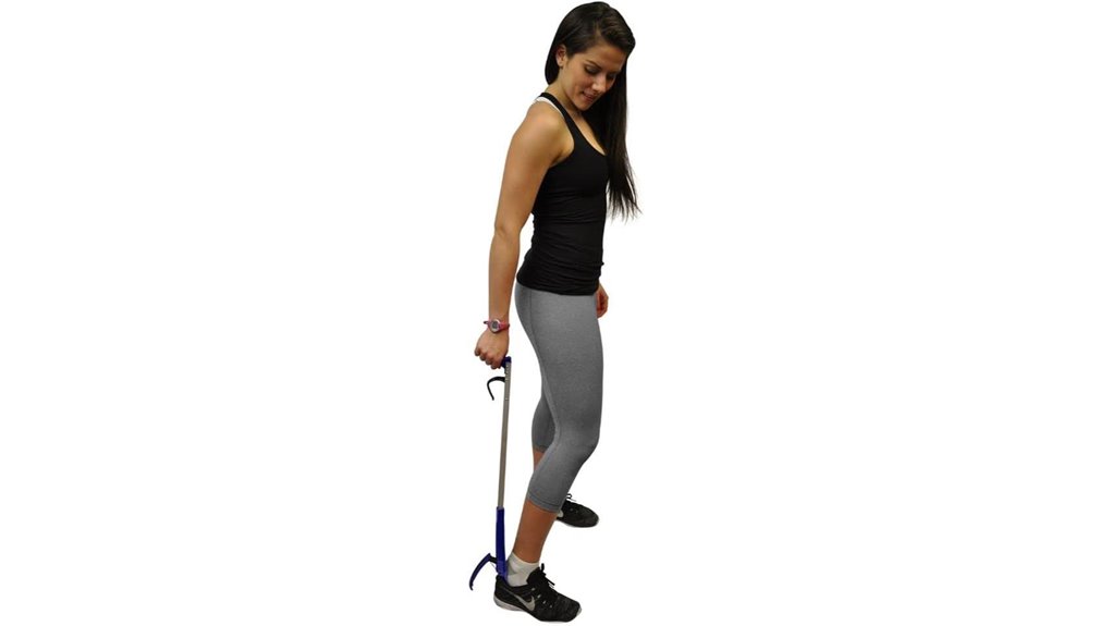 light blue shoe horn