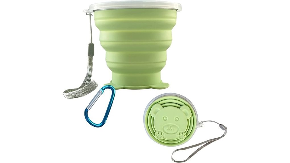 Best Collapsible Cups for Travel That Pack Flat 12 light green collapsible cup