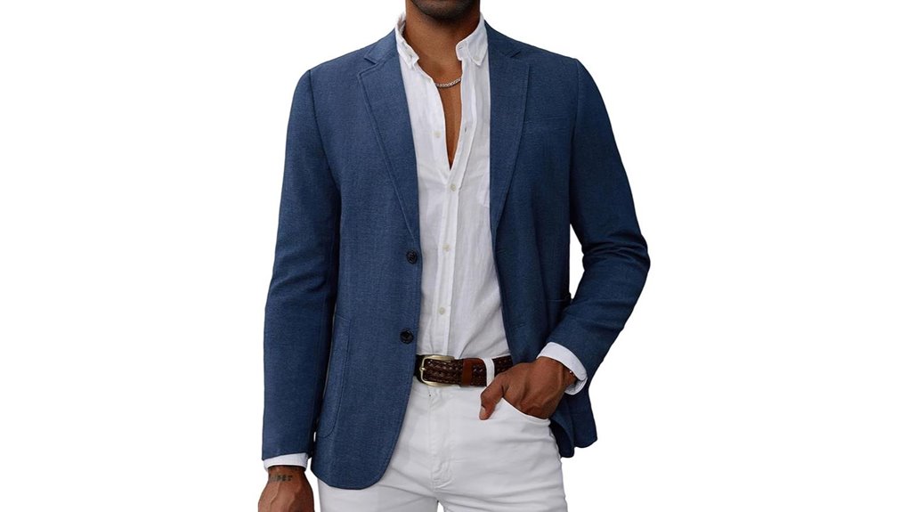 Travel Blazers (Wrinkle-Free & Unstructured) Keep You Sharp 5 lightweight 2 button sports blazer