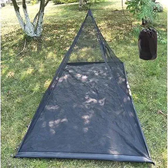 lightweight black mosquito net