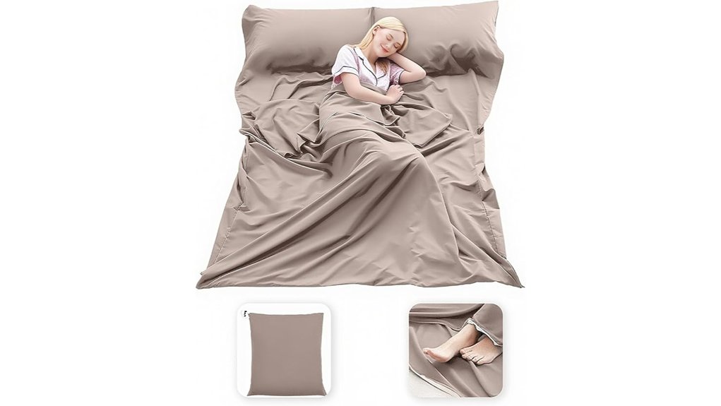 Top Travel Bed Sheets (Sleeping Bag Liners) That Keep You Cozy 1 lightweight camping liner sheet