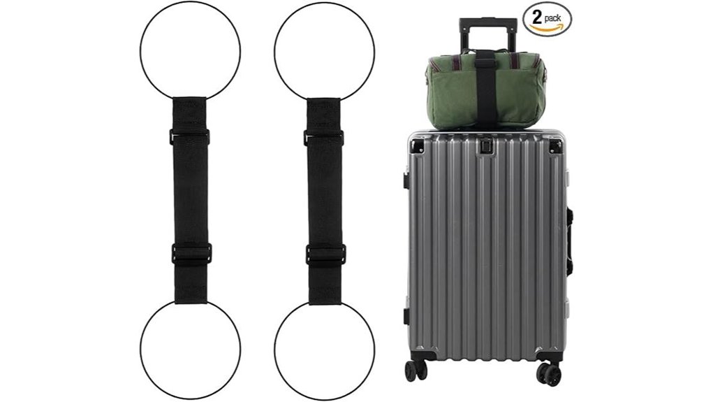 lightweight dual luggage straps