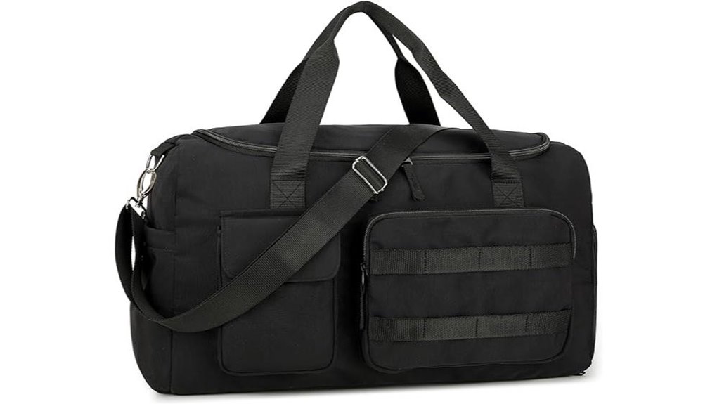 lightweight dual pocket gym bag