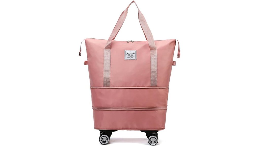 lightweight expandable trolley tote