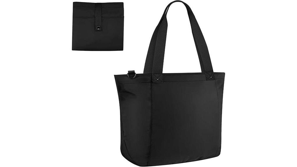 Tote Bags with a Zipper Top (Anti-Spill Travel Totes) SpillFree 15 lightweight foldable travel tote