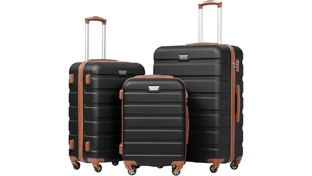 lightweight hardshell tsa set
