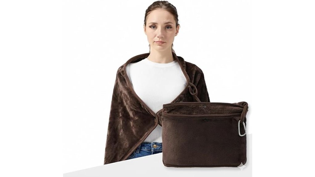 Packable Travel Blanket With Sleeves (Wearable) For Flights 8 lightweight packable travel blanket