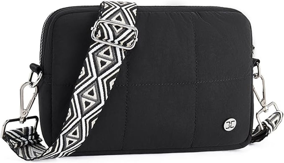 lightweight puffer crossbody guitar