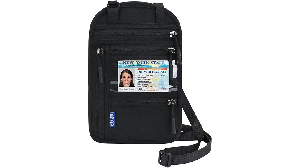 Best Document Pouches for Passport + Phone (Water-Resistant) 13 lightweight rfid neck pouch