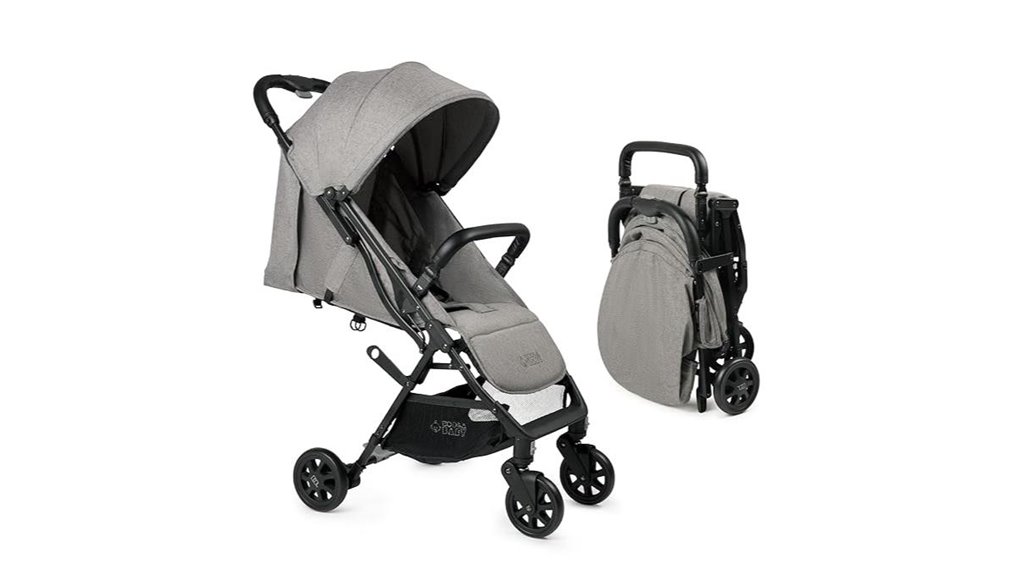 lightweight stroller canopy storage