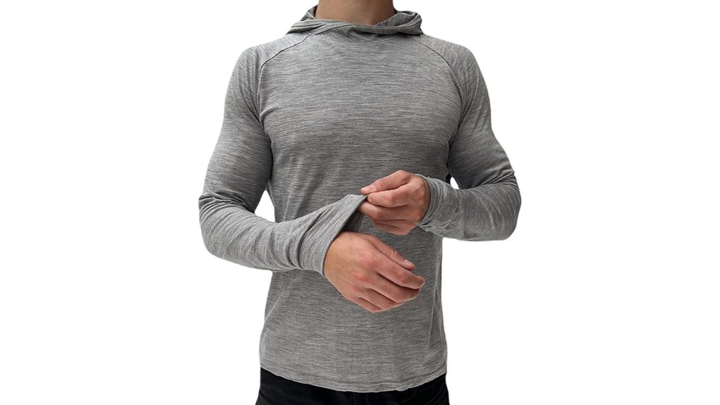 lightweight uv merino hood