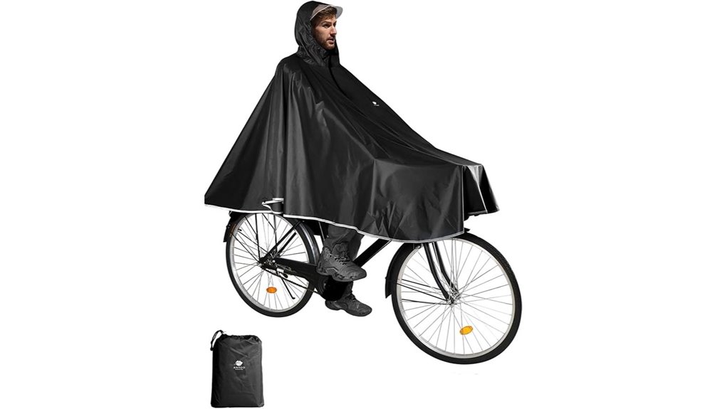 Packable Rain Capes for Travel (Bike and City Use) KeepDry 2 lightweight waterproof bike poncho