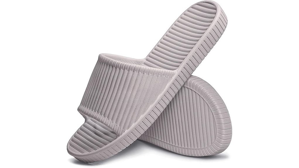 Best Travel Slippers with Rubber Soles (Indoor/Outdoor) 11 lily themed shower slippers